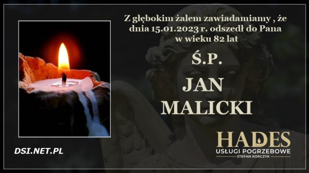Ś.P. Jan Malicki