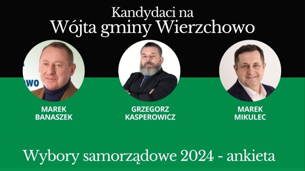 Moim kandydatem na Wójta gminy Wierzchowo jest... ZAPRASZAMY DO ANKIETY