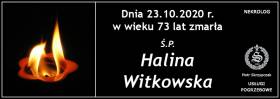 Ś.P. Halina Witkowska