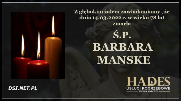 Ś.P. Barbara Manske