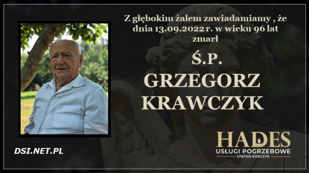 Ś.P. Grzegorz Krawczyk