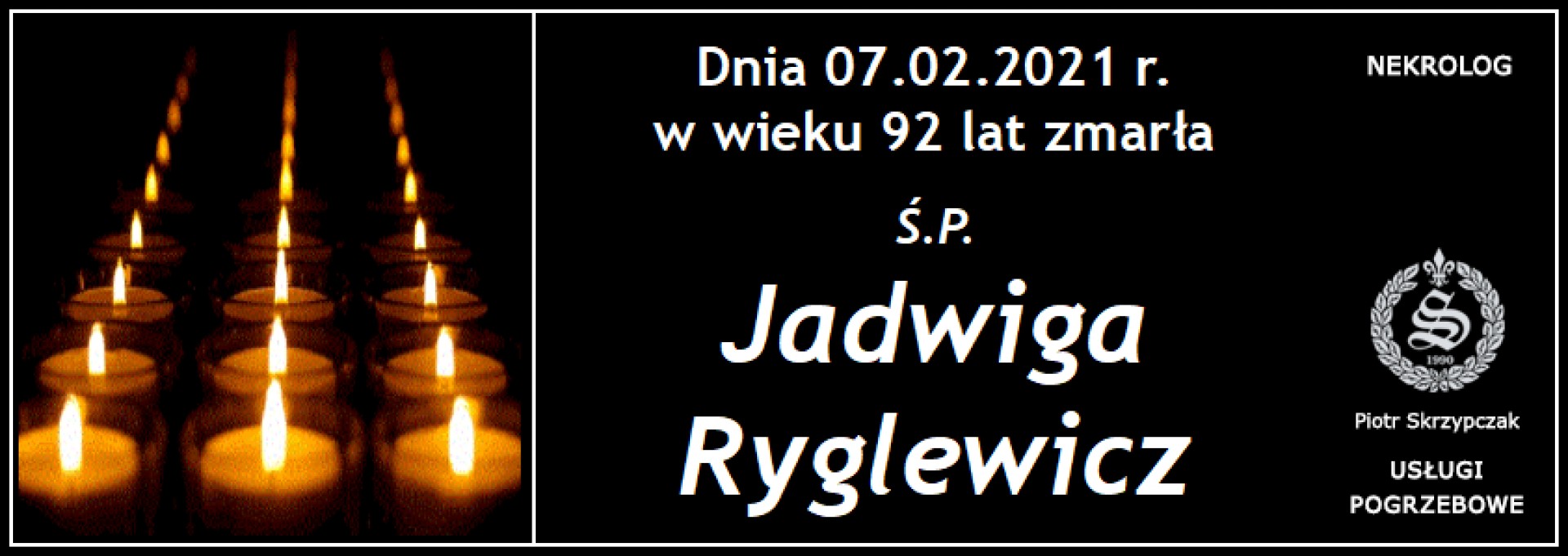 Ś.P. Jadwiga Ryglewicz