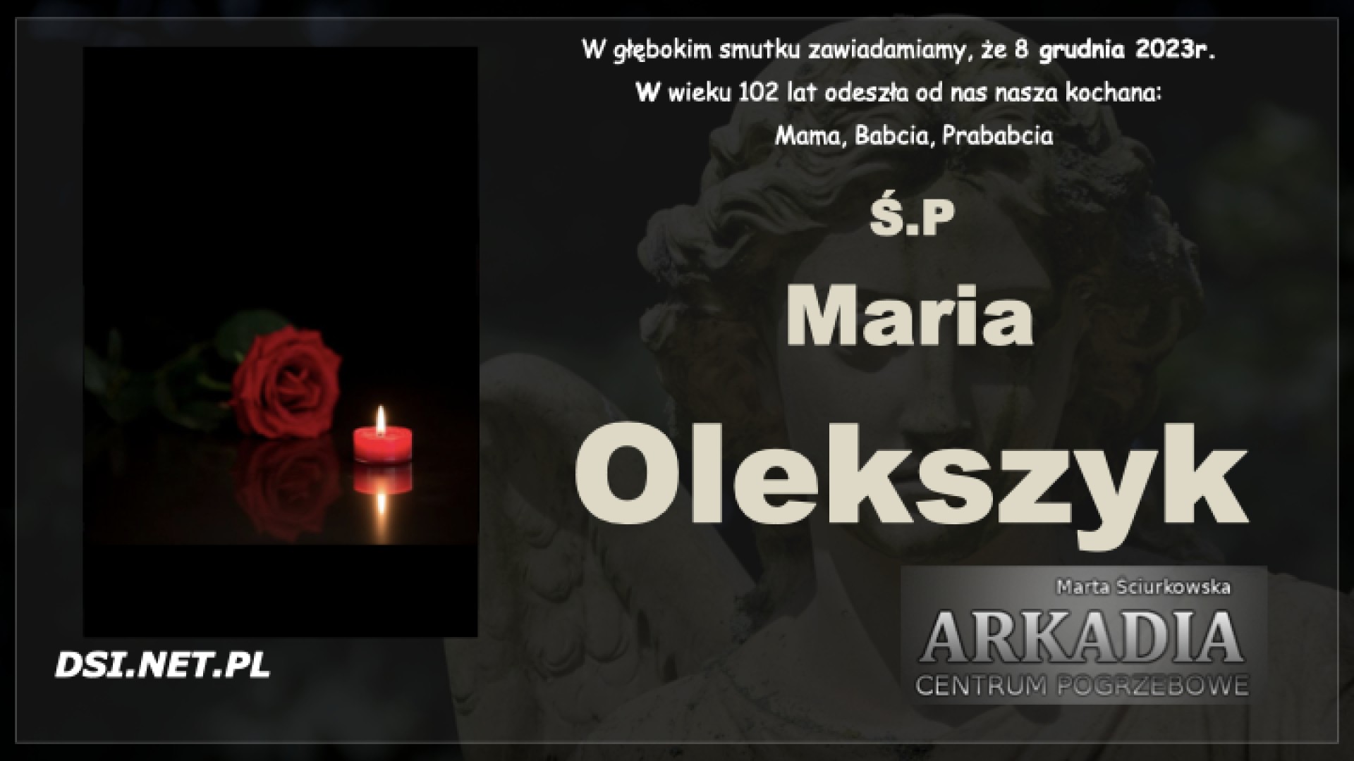 Ś.P Maria Olekszyk