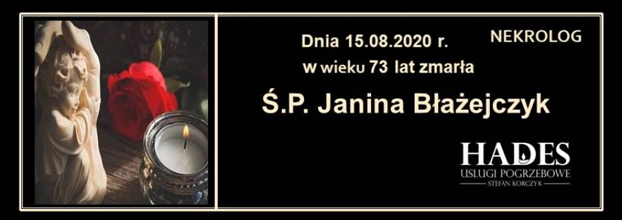Ś.P. Janina Błażejczyk