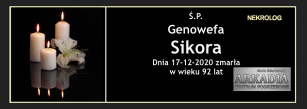 Ś.P. Genowefa Sikora