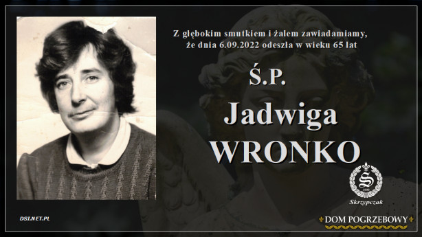 Ś.P. Jadwiga Wronko